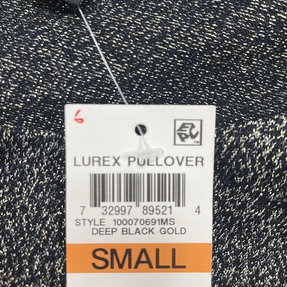 Alfani Asymmetrical Colorblocked Shimmer Top - Picture 5 of 5